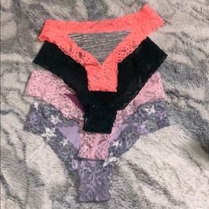 💥Set of 4 Victoria’s Secret Pink Thongs